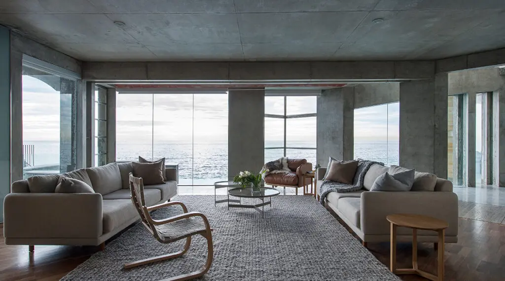 Brutalist Concrete Interior