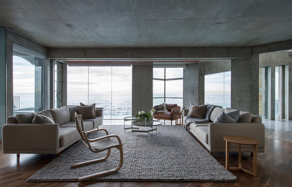 Brutalist Concrete Interior