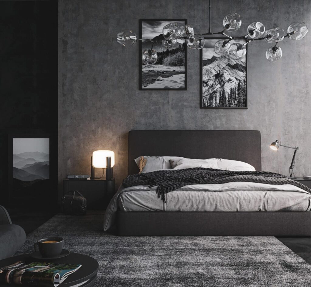 Concrete minimalism|
Concrete Bedroom
