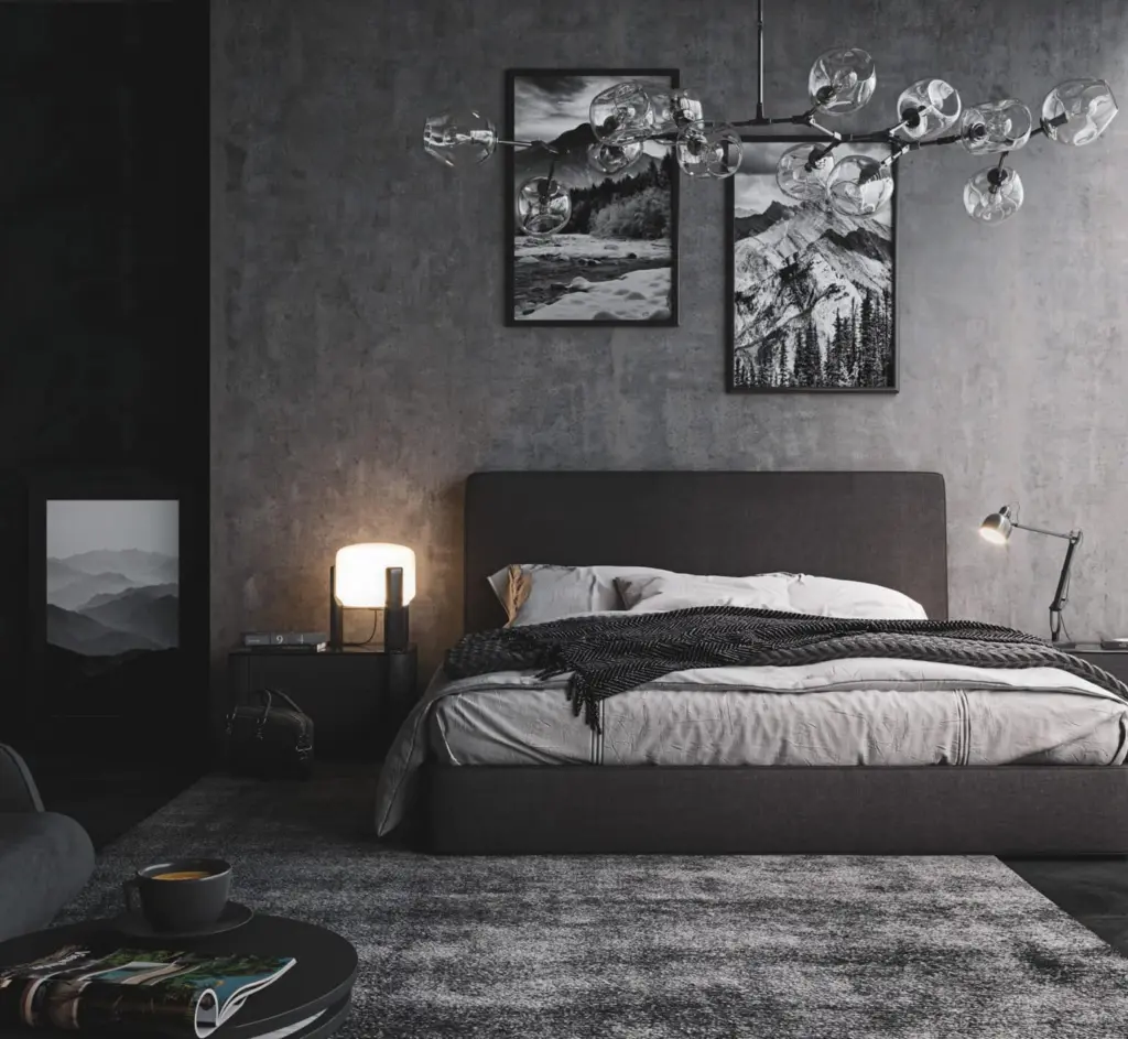 The Best 10 Men's Room Color Ideas in 2025 4 Concrete minimalism|
Concrete Bedroom