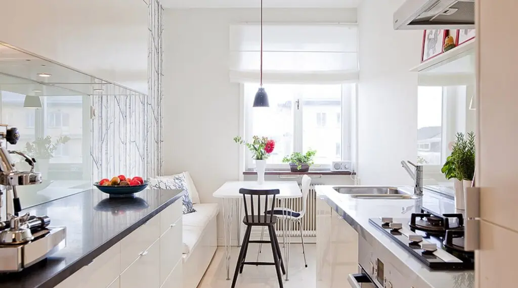 narrow kitchen diner ideas
