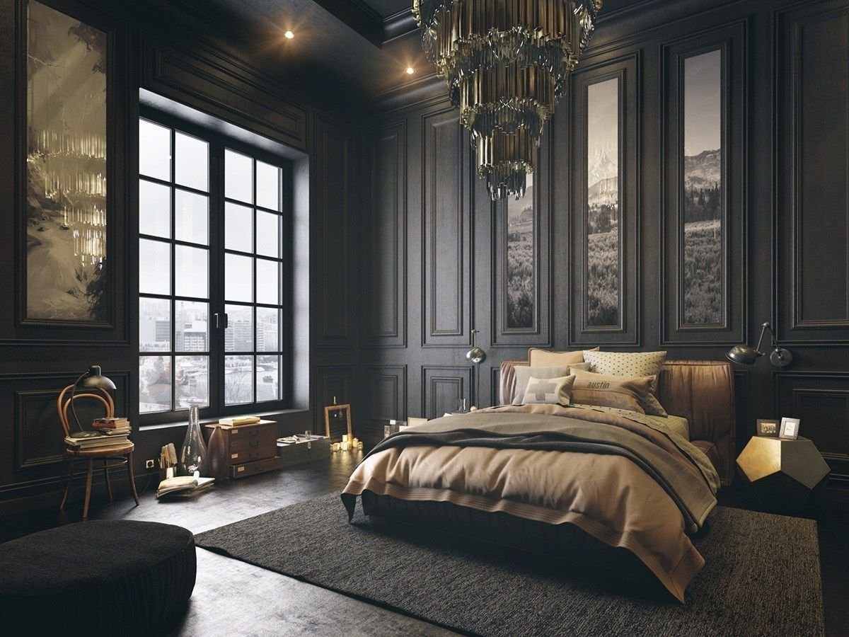 Modern Classic Interior|Men's Room Color Ideas