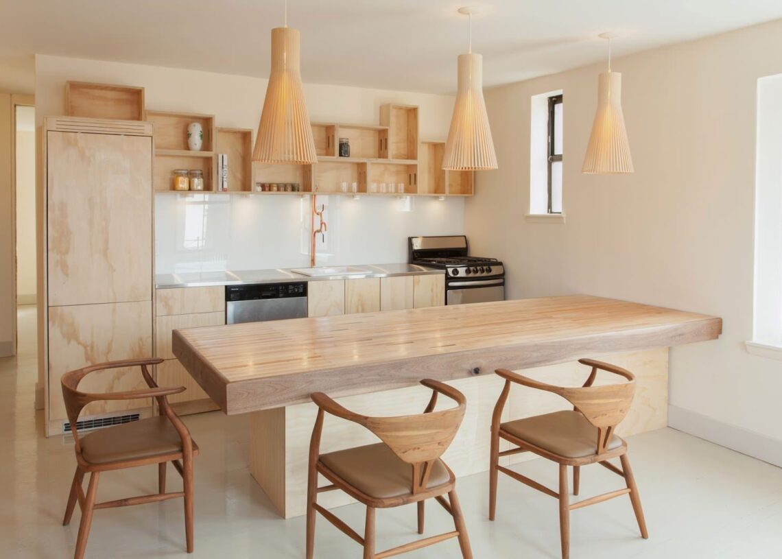 minimum space around dining table
