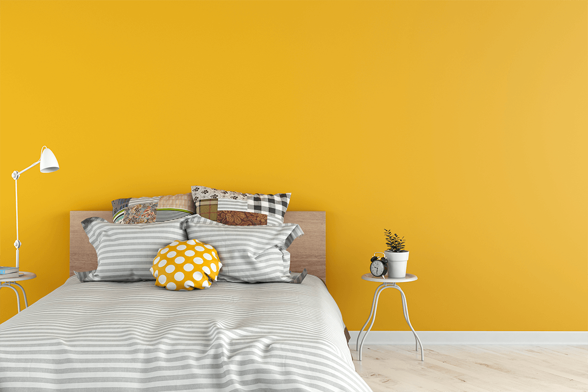 A Room with One Wall Different Color
