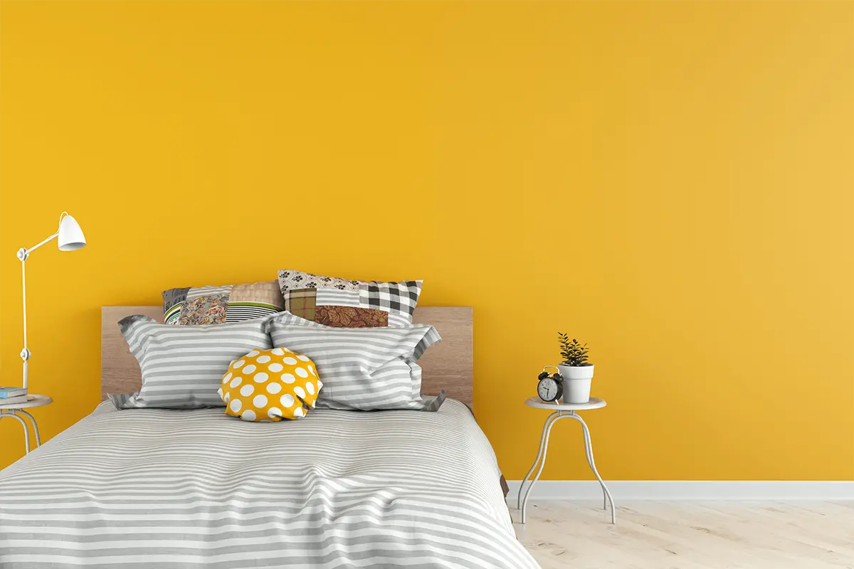 A Room with One Wall Different Color
