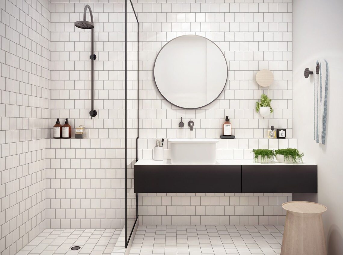 kitchen and bathroom

