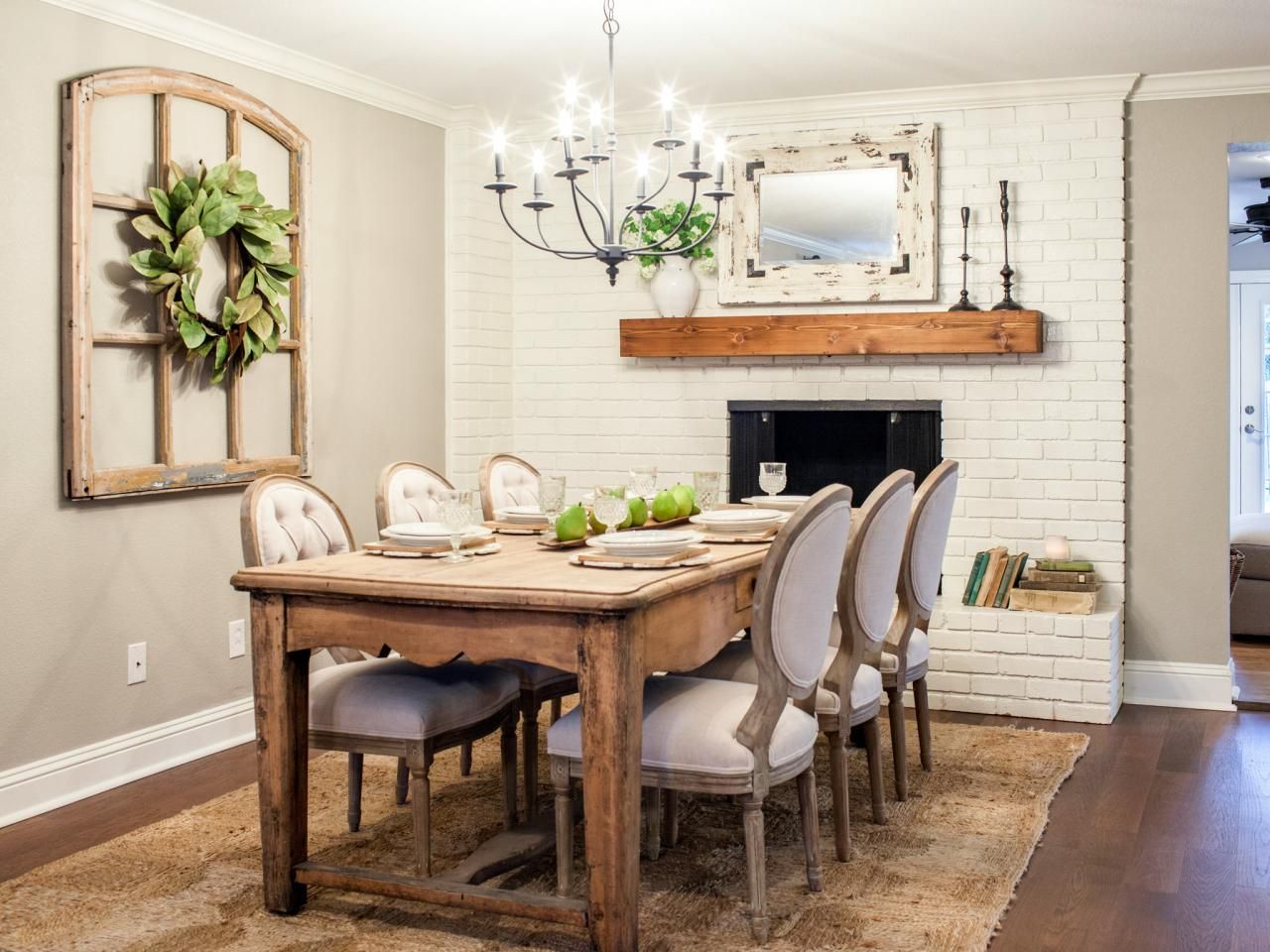 Rustic Dining Room| dining room layout dimensions
