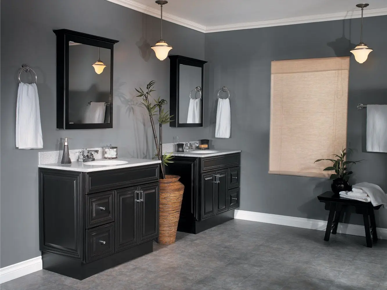 10+ Dark Cabin Interior Ideas: Tips & Amazing Picture 12 Bathroom Cabinets Ideas