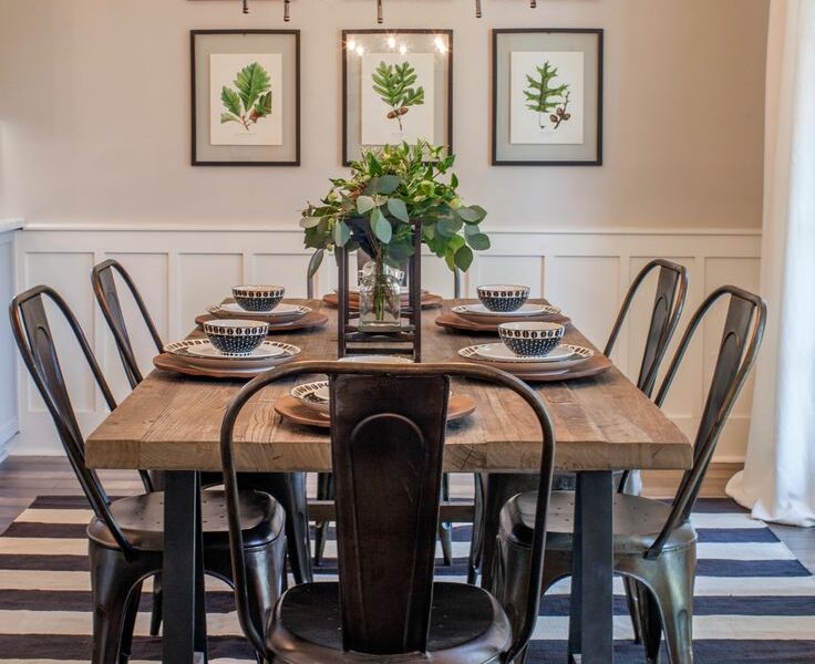 dining room dimensions for 8

