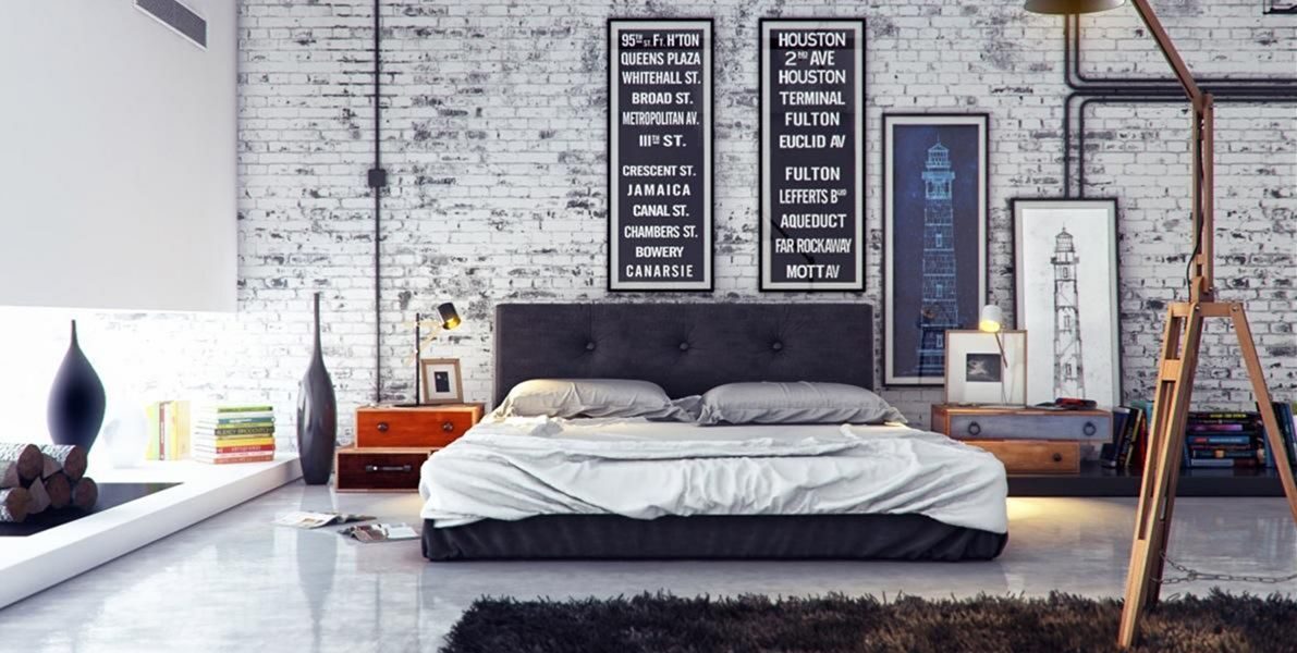 Loft Industrial Bedroom