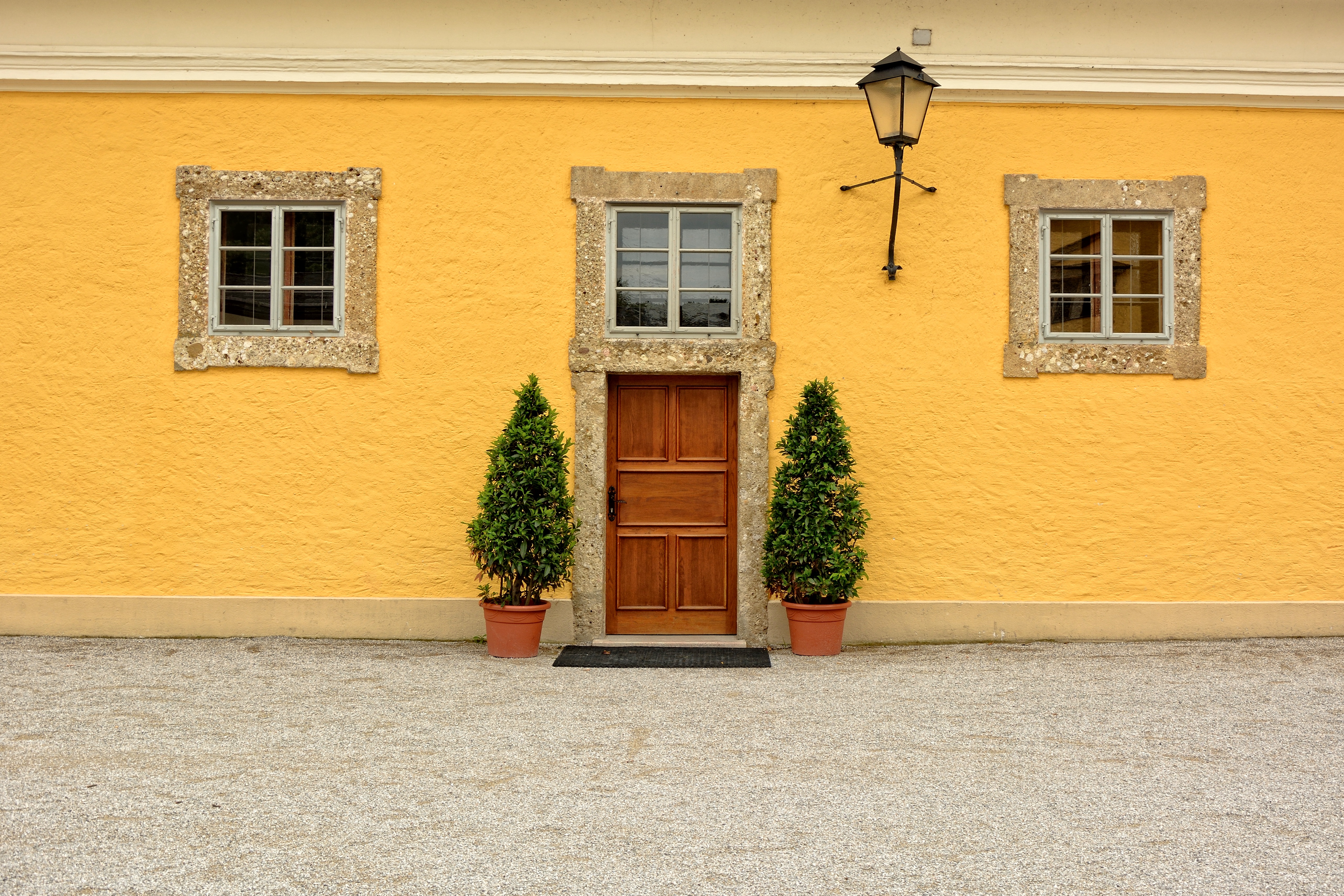 best front door color for a yellow house