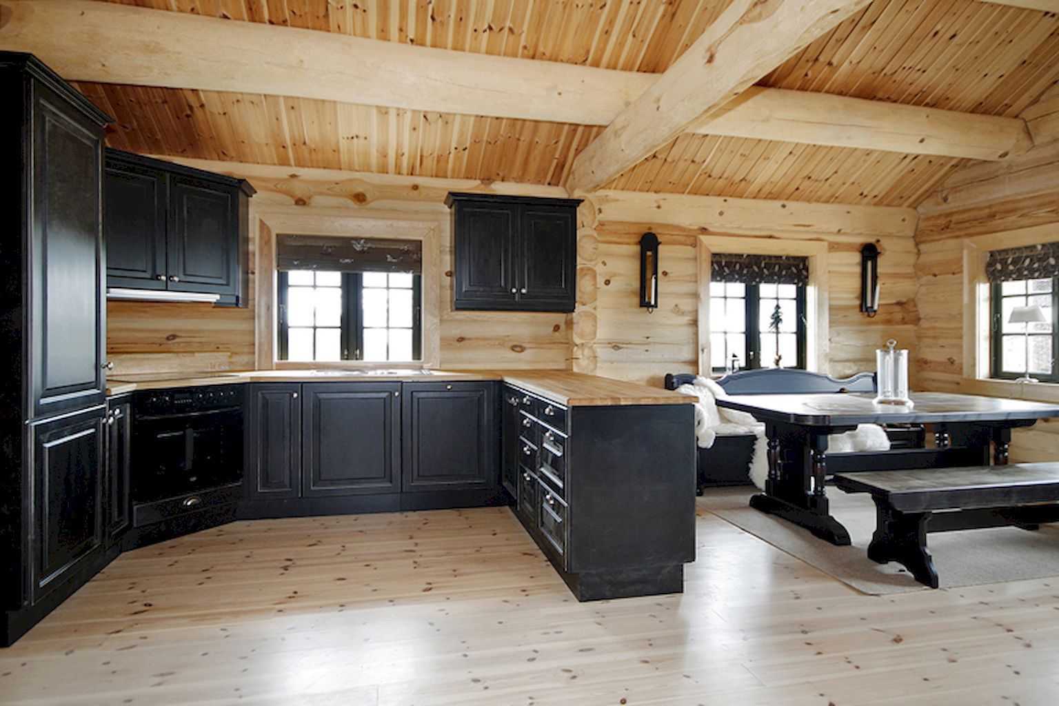 Log Cabin Kitchen