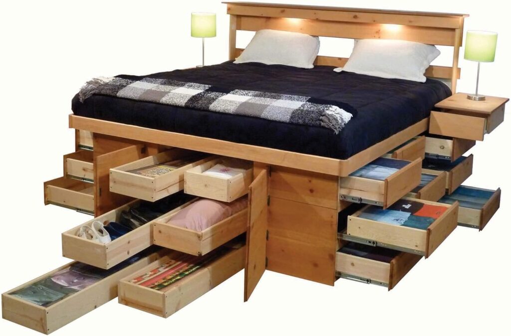 arranging furniture in long narrow bedroom
