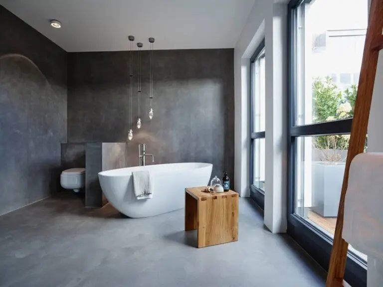 21 Bathroom Floor Tiles Ideas That You’ll Fall In Love With 12 Bathroom Concrete Floor