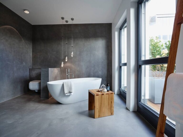 Bathroom Concrete Floor