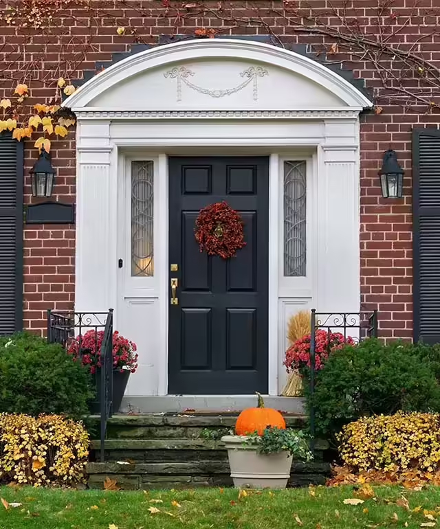 door colors for red brick house