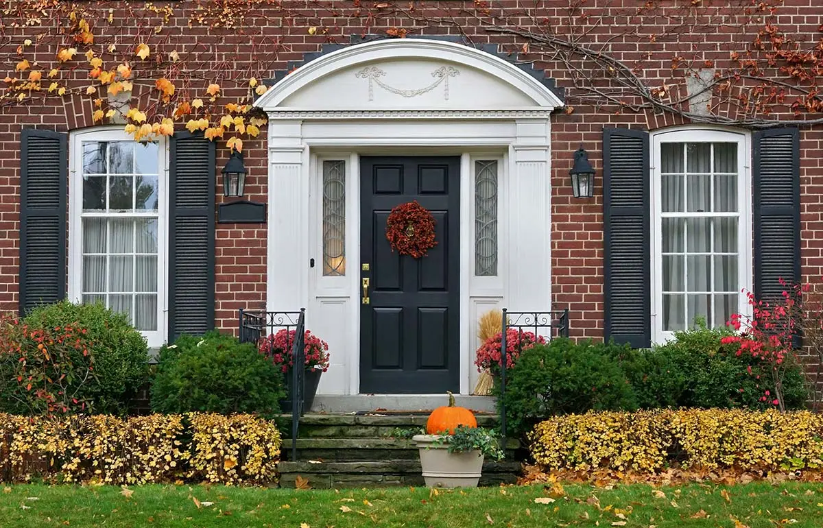 door colors for red brick house