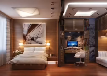 Master Bedroom with Office Layout