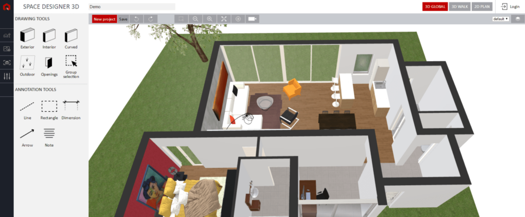 Space Design 3d| room design application free
