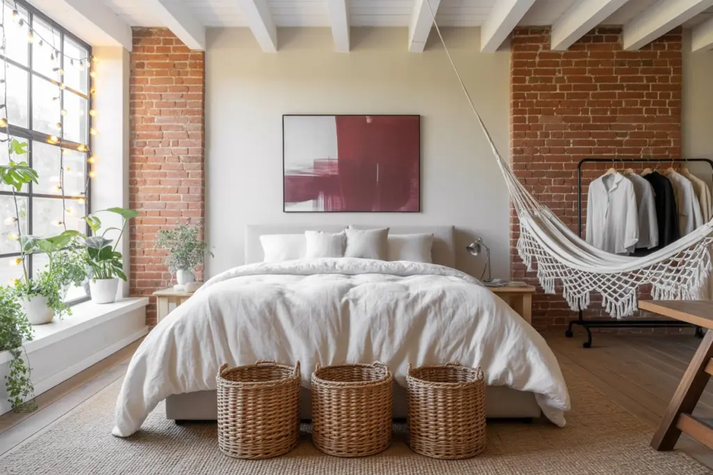 boho modern farmhouse bedroom

