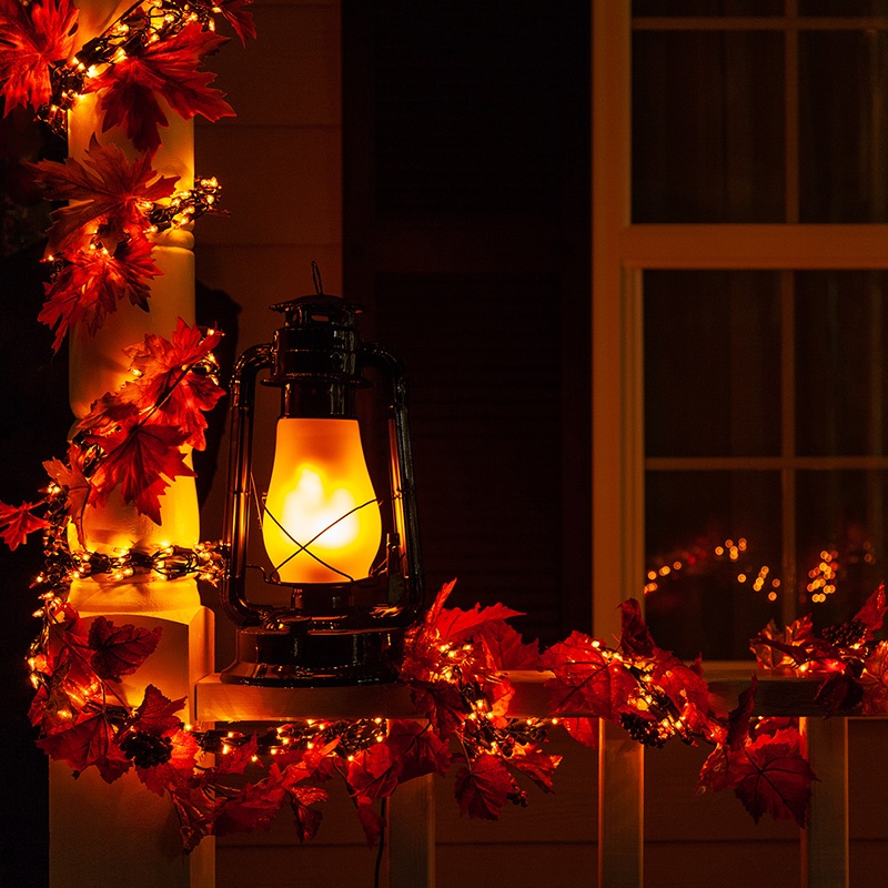 Halloween decoration Lights| porch light color meanings
