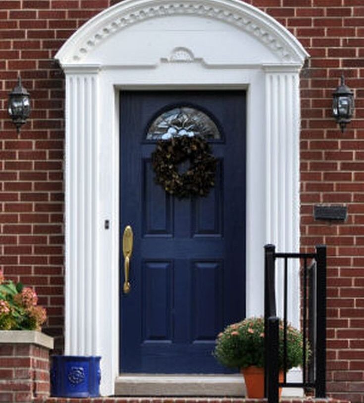 front door colors for a red brick house
