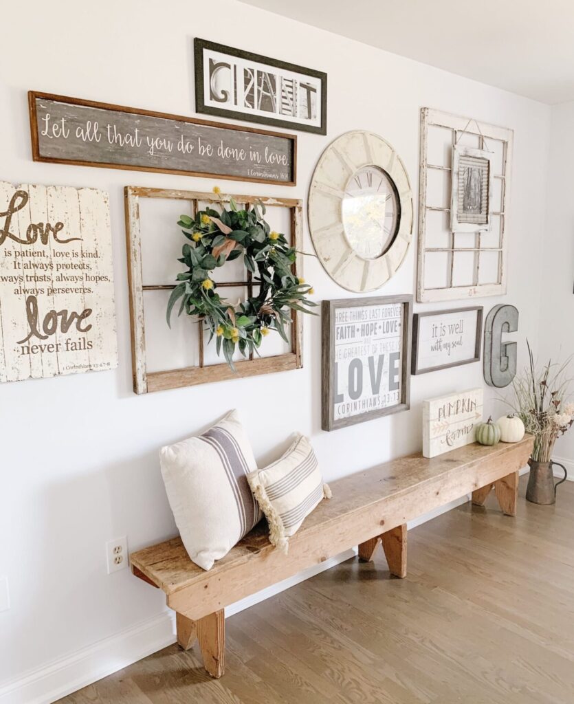 Small Rustic Cabin Interior Ideas: 15 Amazing Ways 11 Farmhouse Wall Decor