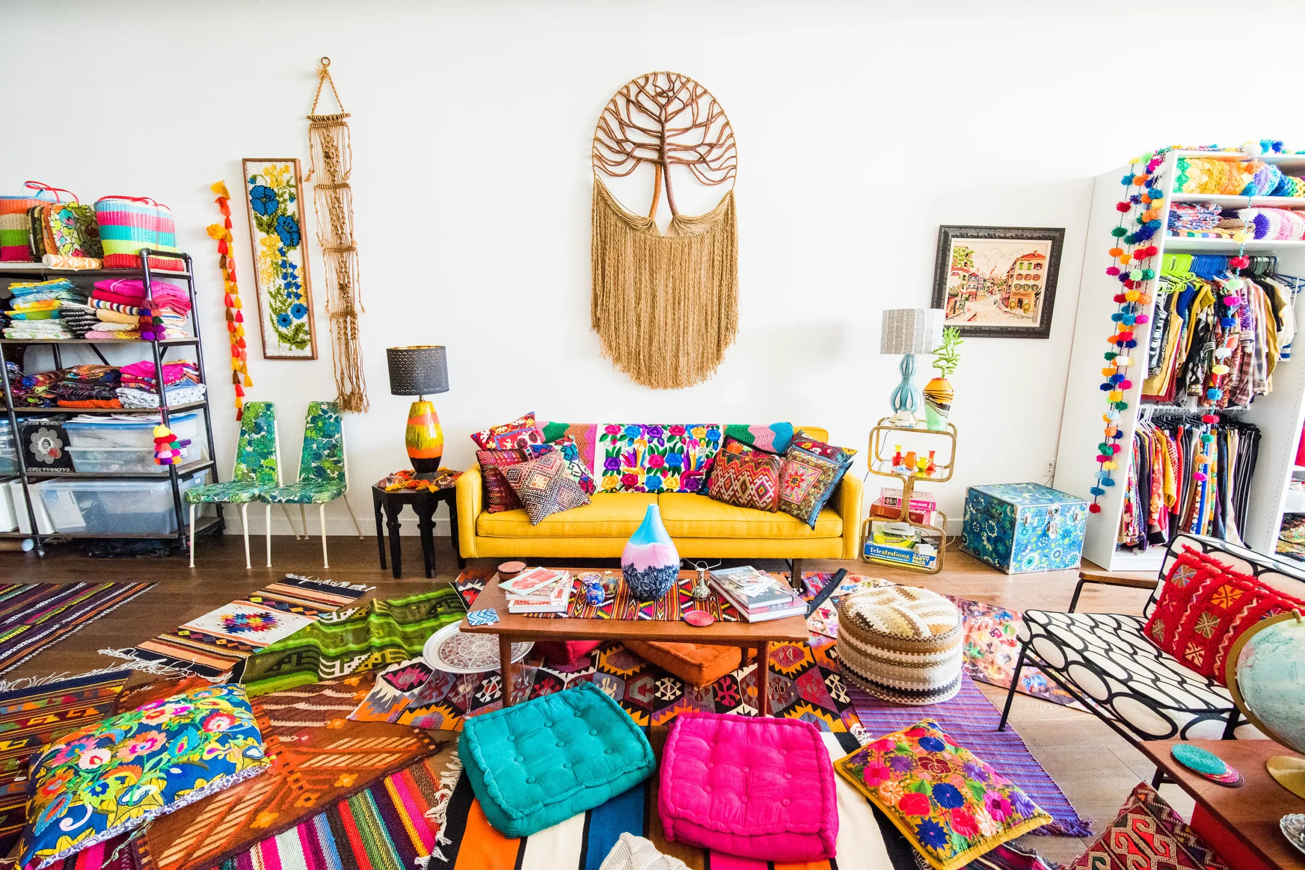 Boho Chic Loft| maximalist design
