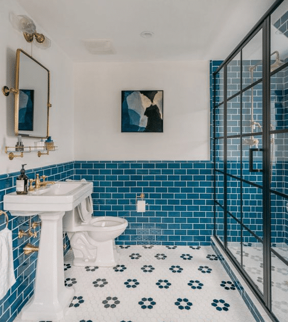 Mosaic Bathroom Floor Tiles