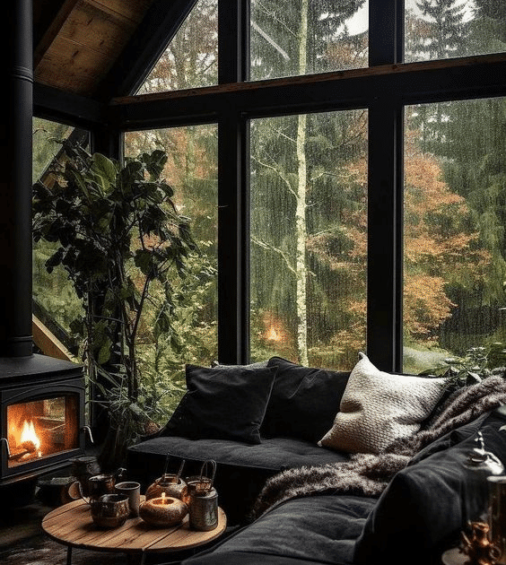 luxury cabin interior
