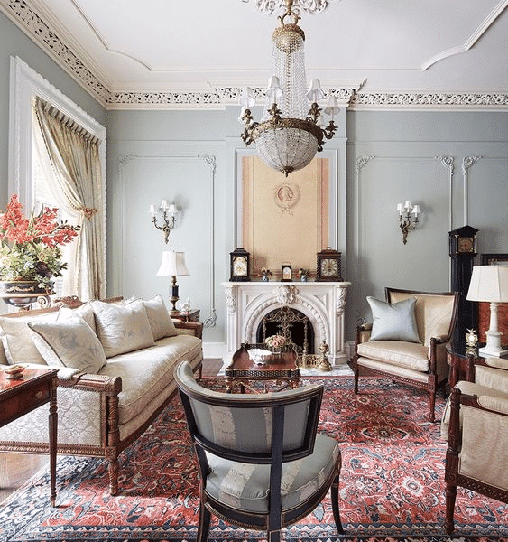 neoclassical modern interior
