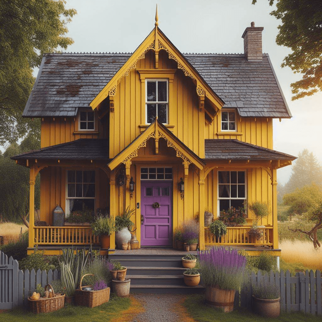 best front door color for pale yellow house