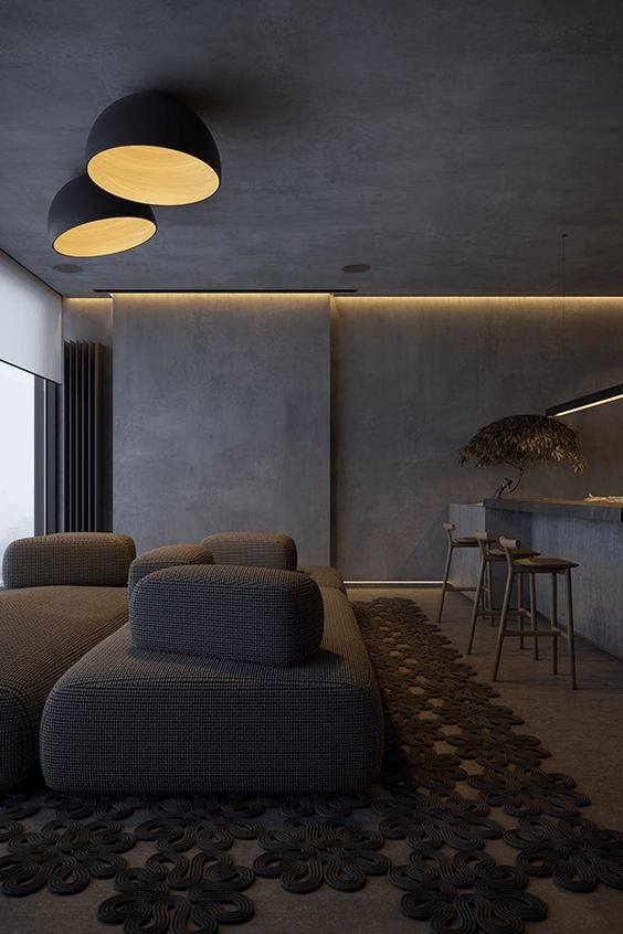 interior brutalism
