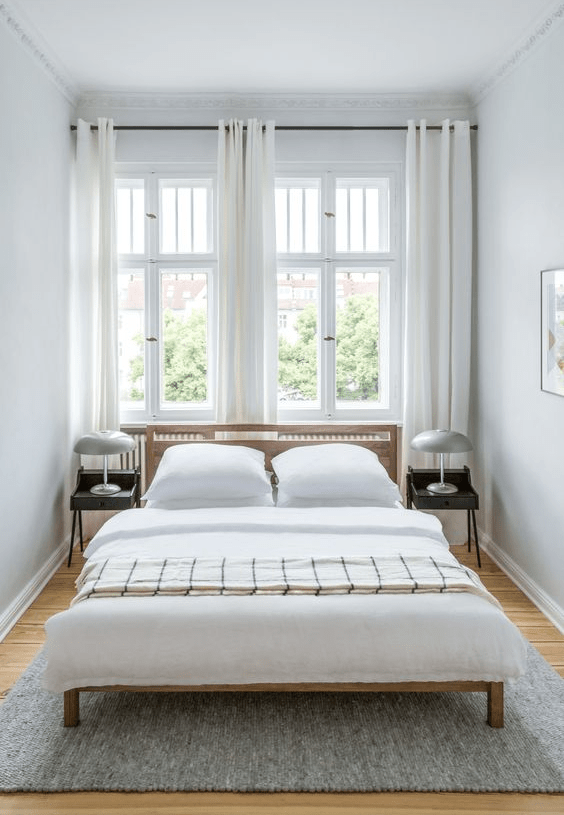long and narrow bedroom ideas
