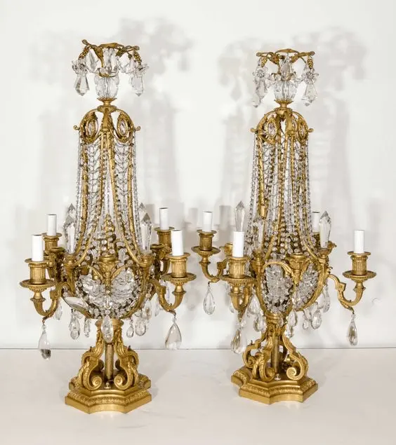 Pair of superb large Antique French Louis XVI style
