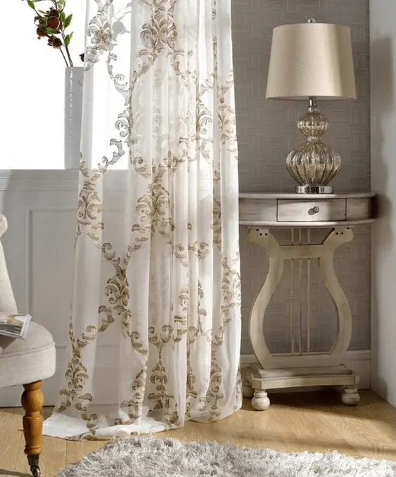  Sheer Curtain Voile Panels
