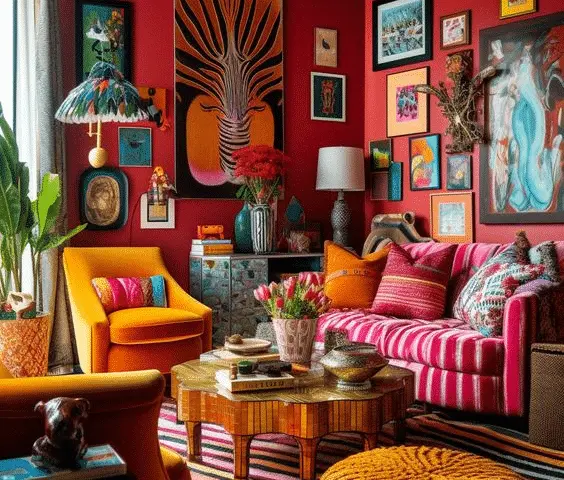 Dive Into The Hottest Current Interior Design Trends! 7 Interior maximalism | Eco maximalism