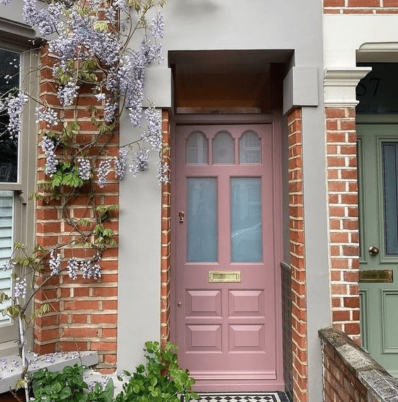 best color door for red brick house
