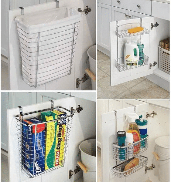 Over Cabinet Door Storage Baskets and Organizers