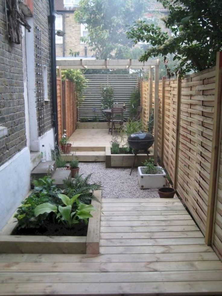 Narrow Garden Design