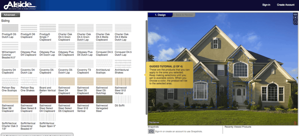 Alside home exterior design Software