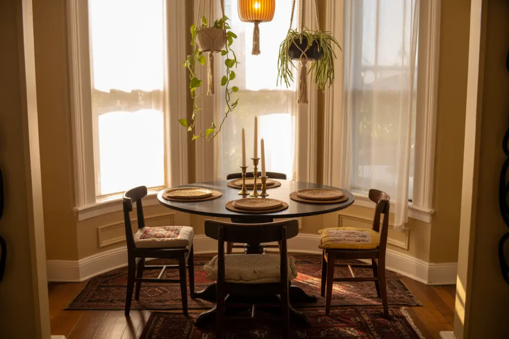 small bay window dining
