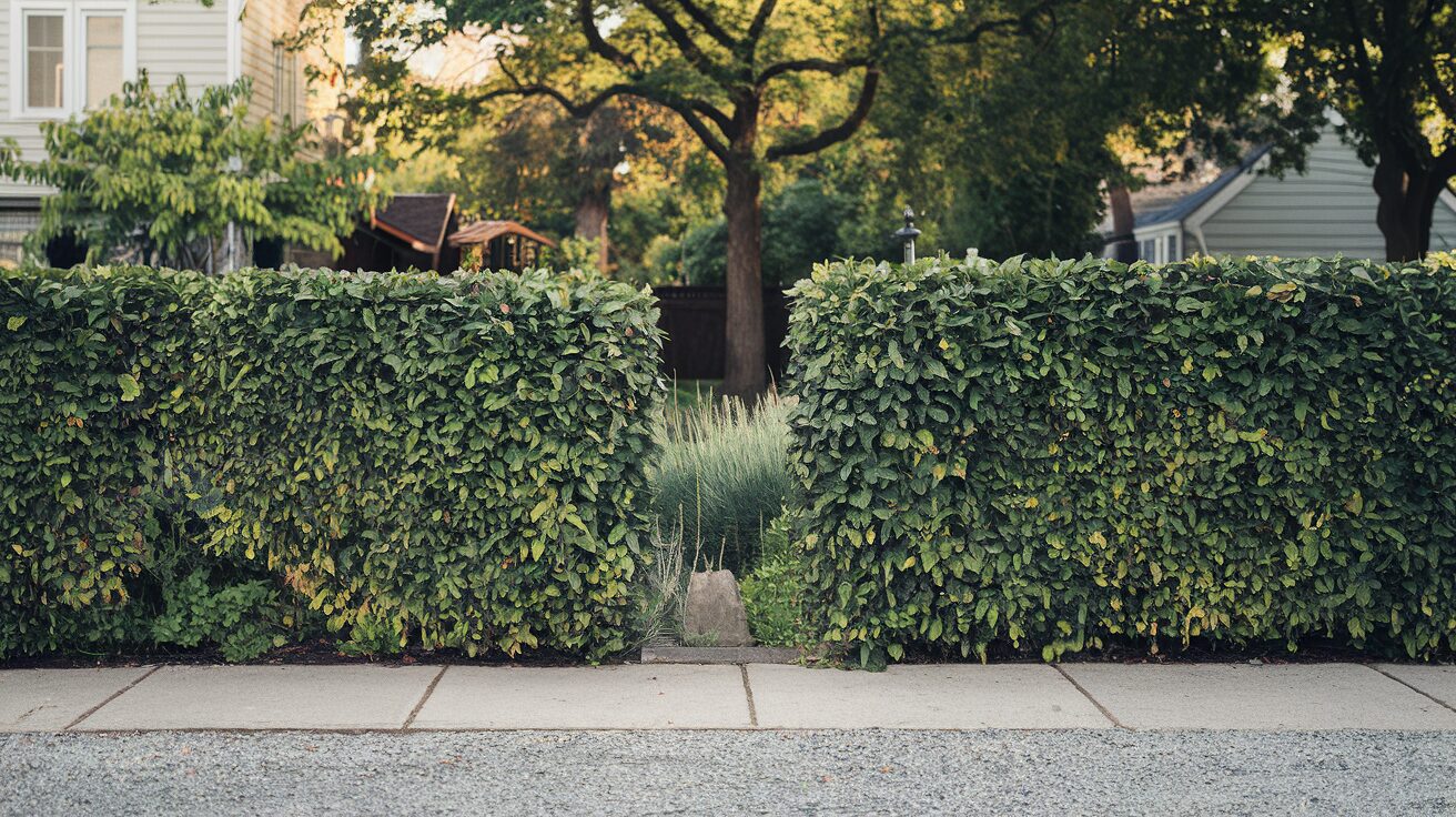 front-garden-with-waist-high-hedges