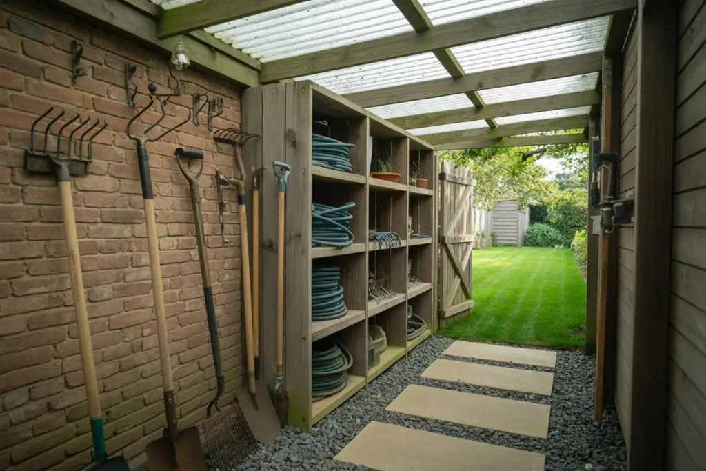 simple side of house landscaping
