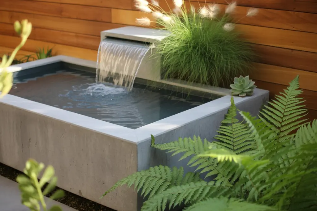 Garden Water features| landscape ideas for narrow side yard
