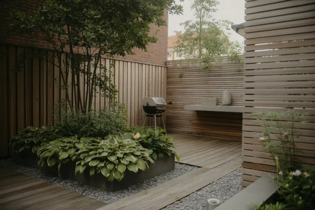 Narrow Garden Design