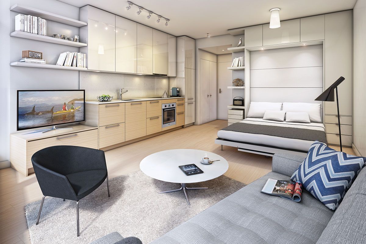 Studio Apartment Interior|Interior Design Studio Flat