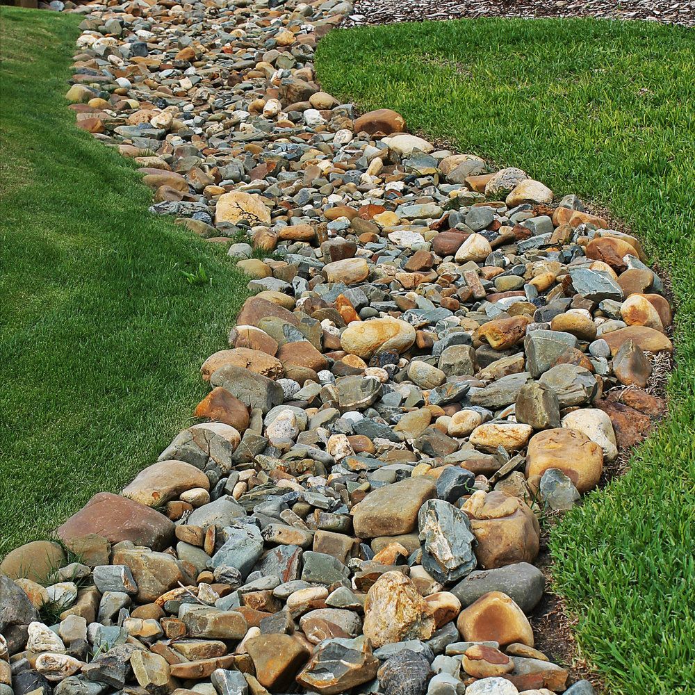 create a dry creek bed
