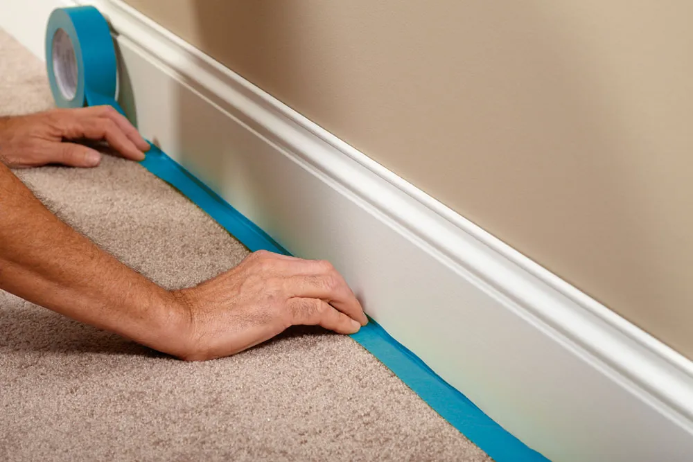 Masking Tape on Skirting Board