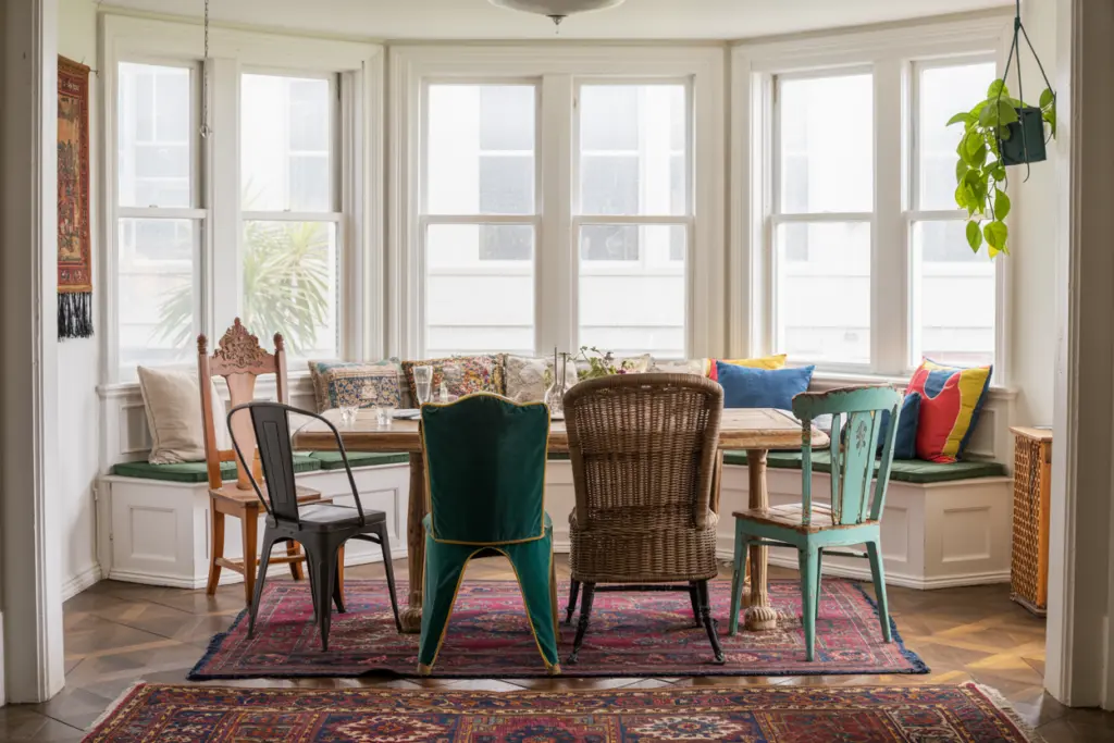 dining room with bay window ideas